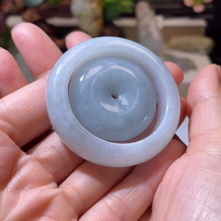 翡翠未镶嵌颈饰翡翠平安扣