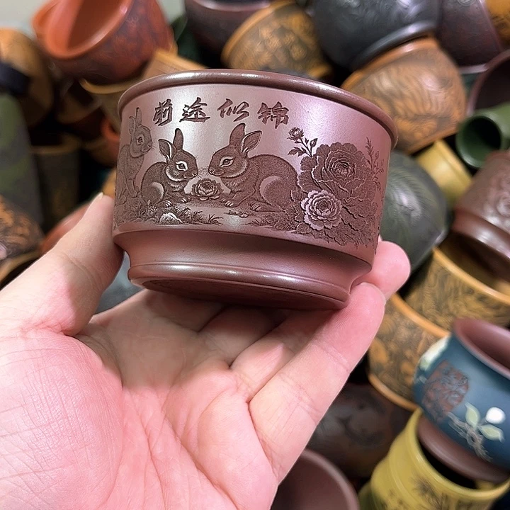 茶杯紫砂全手工紫砂主人杯