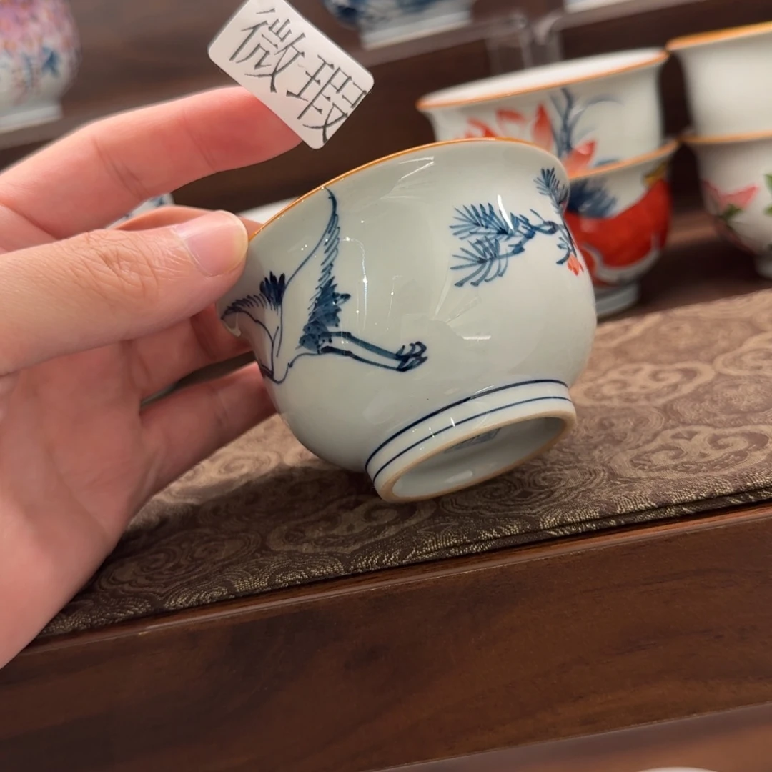 釉下彩纯手绘微瑕