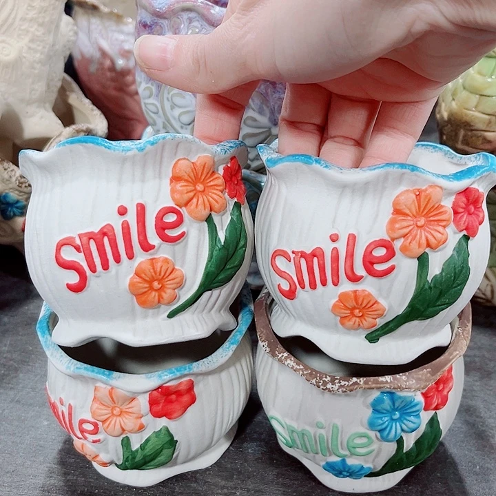 多肉陶瓷花盆满10元包邮