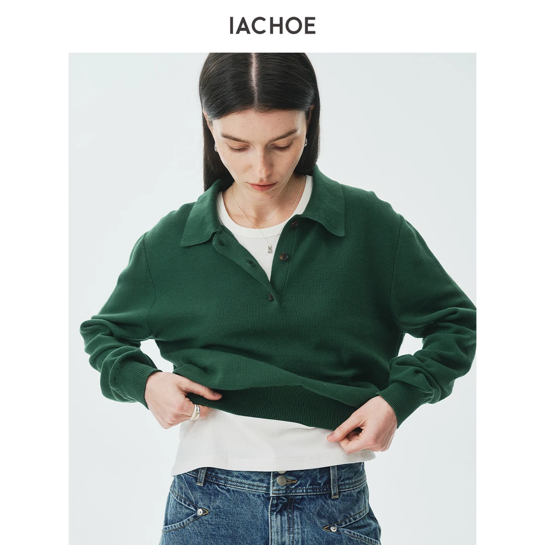 IACHOE绿色polo衫3621505015