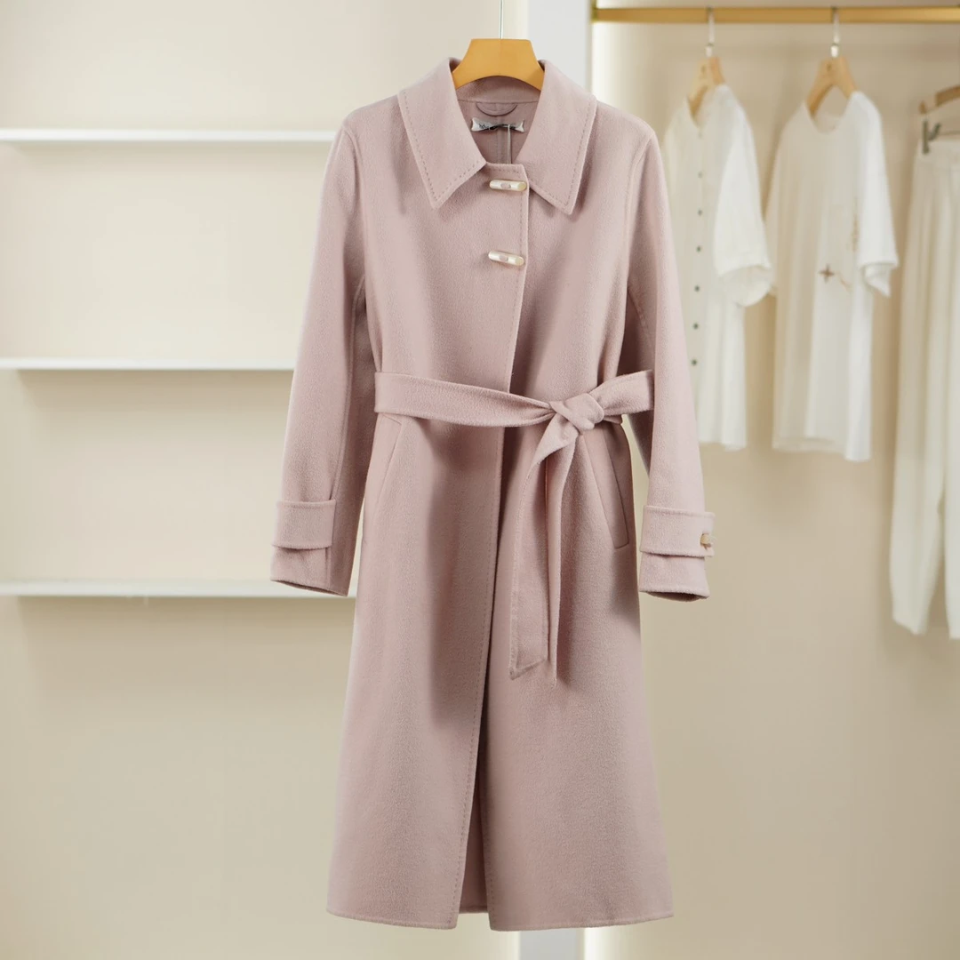 麦迪尚品【Miss-O】50522235 新中式长款毛呢大衣秋冬女专柜撤柜