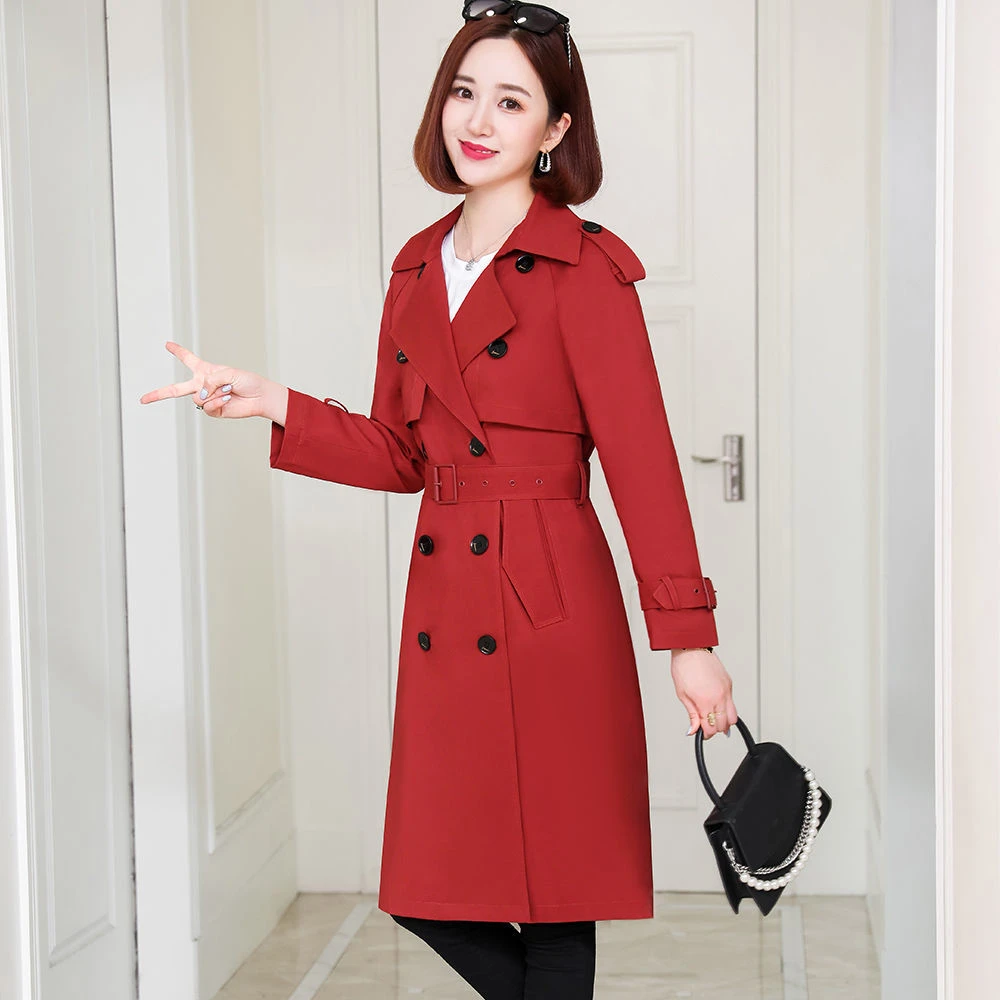 风衣洋气外套女2025春秋新款高级感小个子英伦风休闲中长款大衣