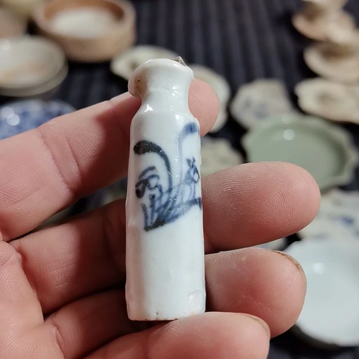 瓷片青花影青杯垫标夲