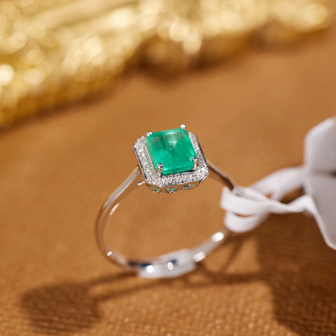 非遗好物分享【歪歪】18K祖母绿戒指（多样性发一）XB-U6348