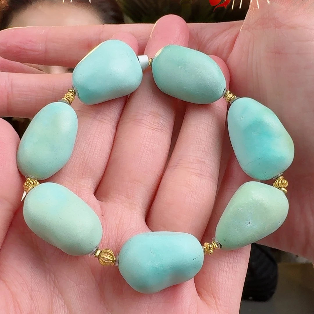 绿松石珠宝奇石未镶嵌梅**2