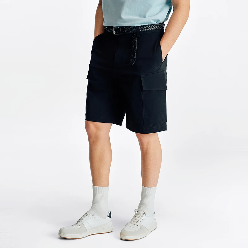 比音勒芬2025夏季新款男士短裤时尚休闲大口袋工装风百搭五分裤