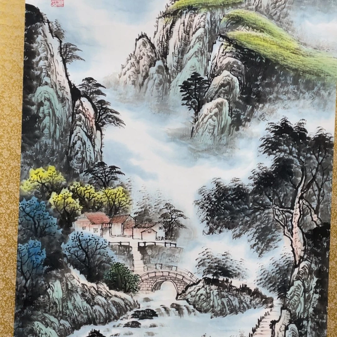 国画老师手绘带运险w