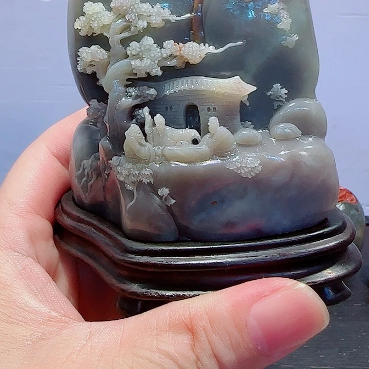 A***道石材寿山石摆件精品