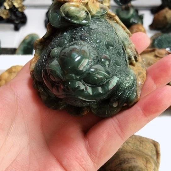 岫岩河磨玉（透闪石质玉）把件未镶嵌X**N