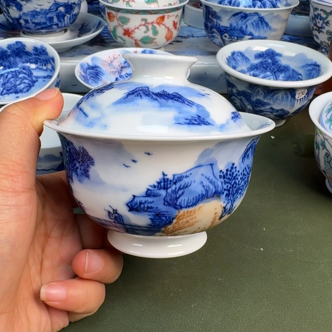 陶景德镇纯手绘茶具圆圆201