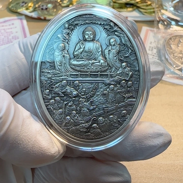 其他普通金属十八罗汉听经铜章一枚