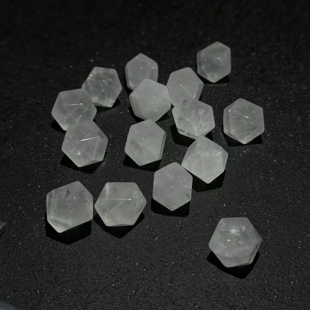 【云橙珠宝】白水晶切面单珠DS092202-多样性发其一