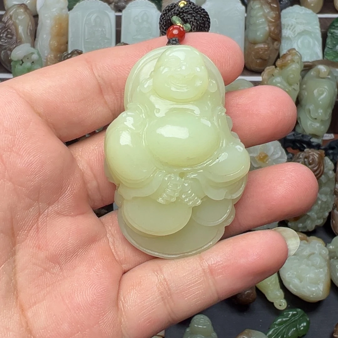 和田玉未镶嵌挂件