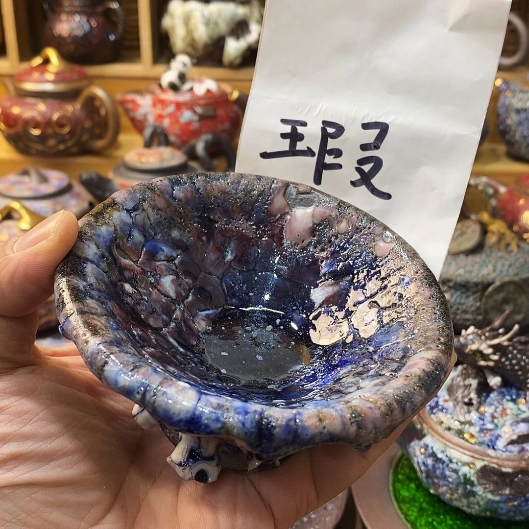 粗陶志野柴柴茶器
