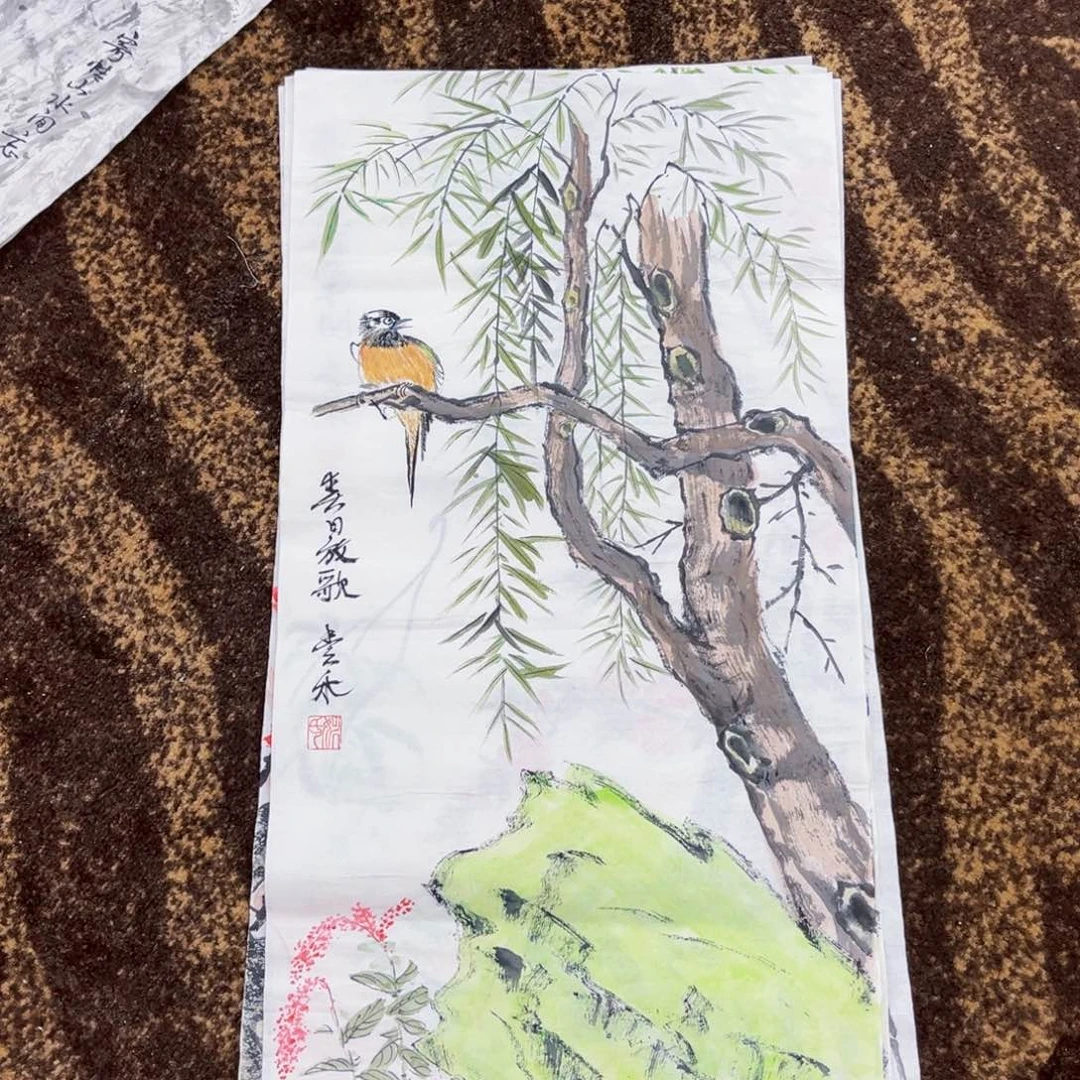 国画姚贵老师四尺四开绘画