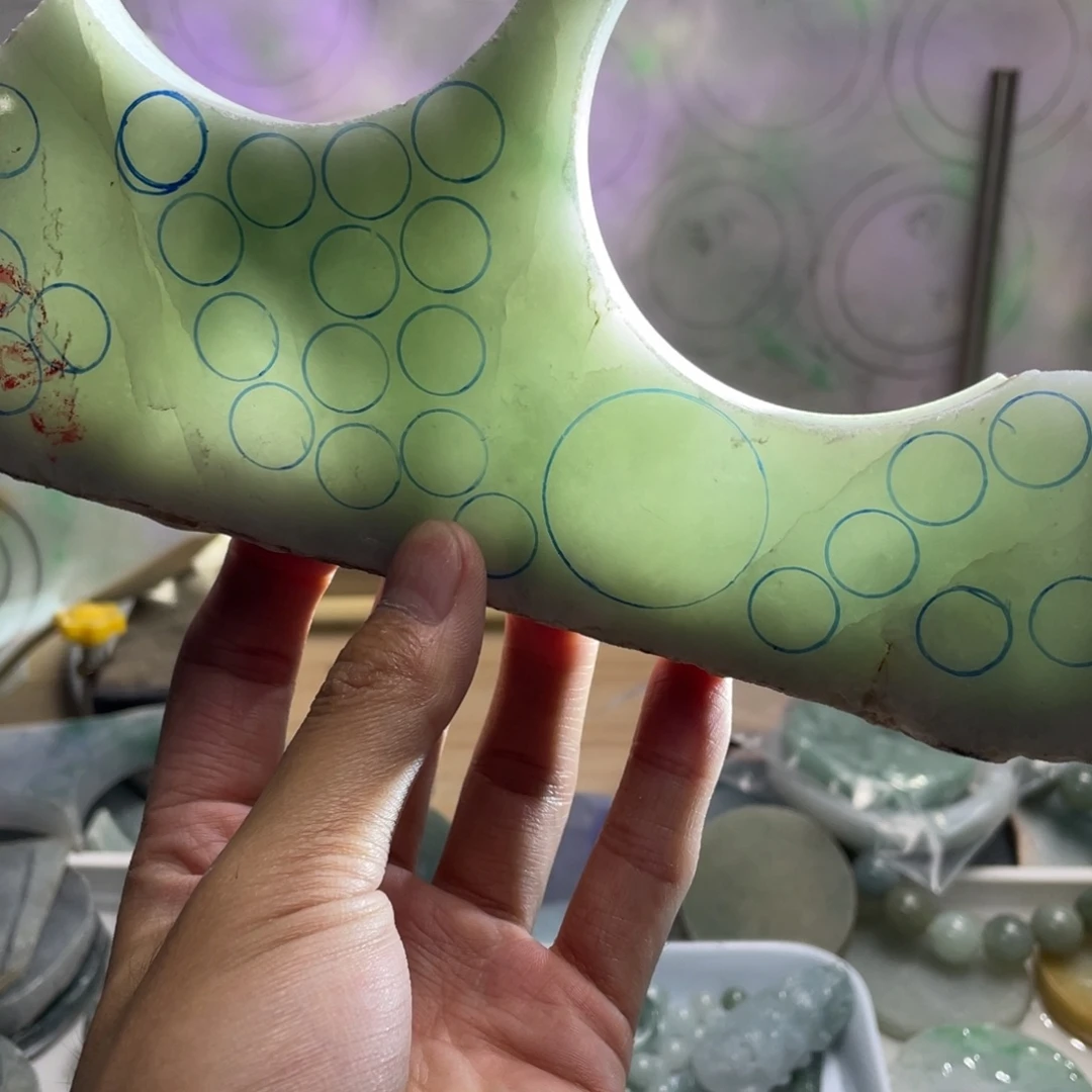 翡翠未镶嵌挂件K缅甸天然翡翠片料