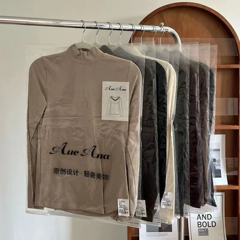 秋冬新款保暖半高领修身型长袖百搭显瘦