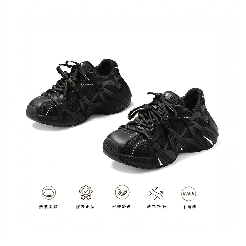 上班软底不累脚女鞋2025春秋新款情侣潮酷百搭高颜值运动鞋