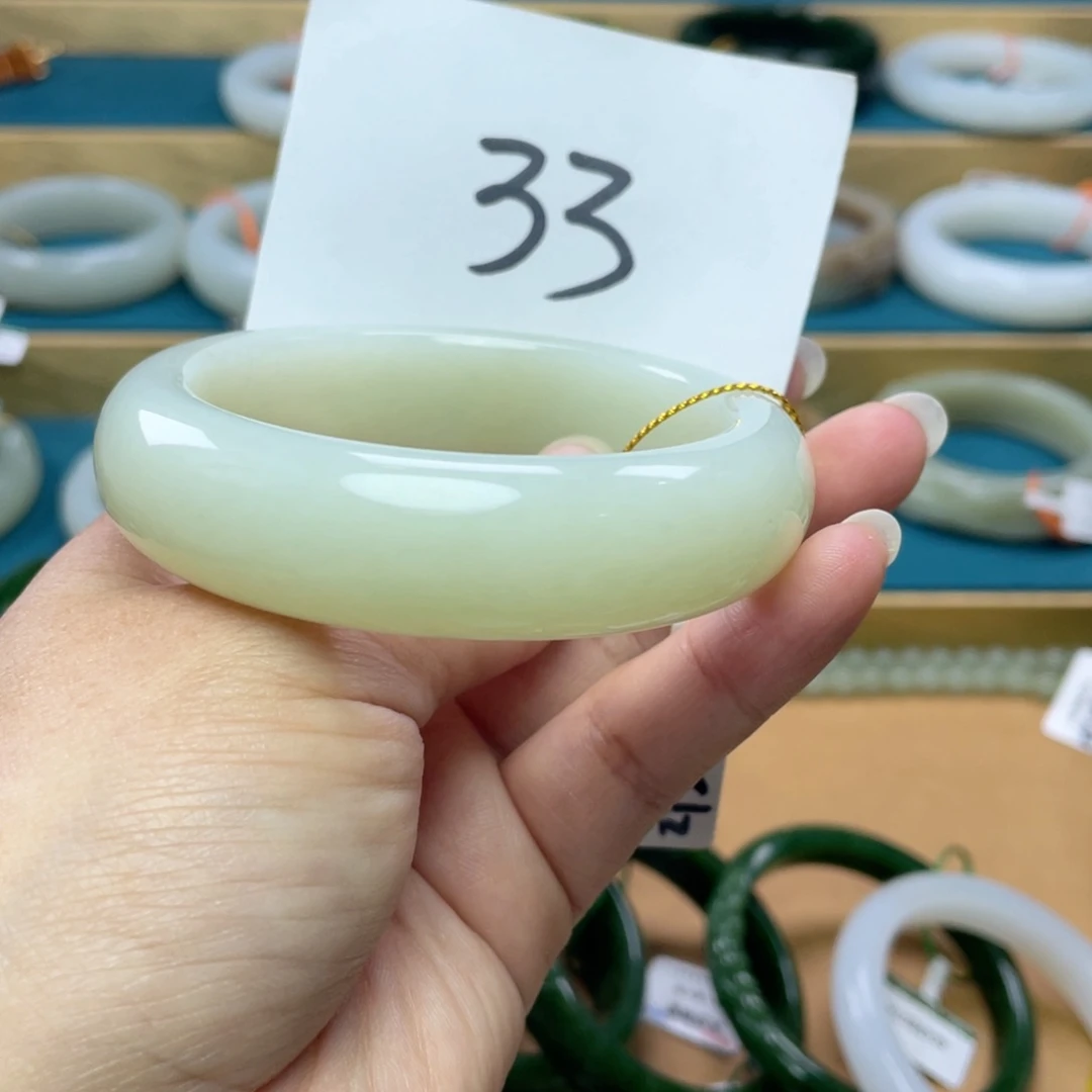 未镶嵌手镯和田玉圈口59