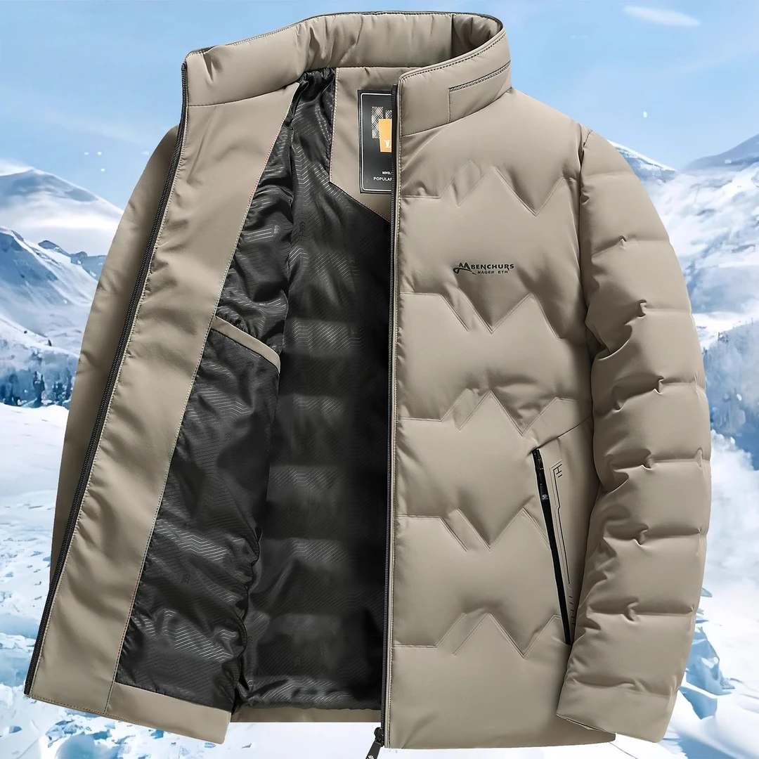 轻薄羽绒服男2025新款大码保暖外套冬季加厚鹅绒防寒休闲男装