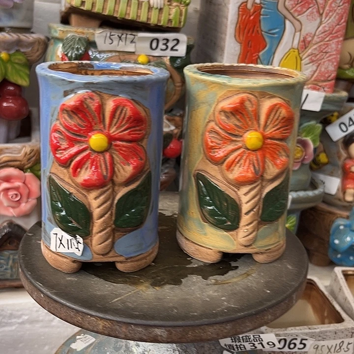 粗陶材质多肉花盆