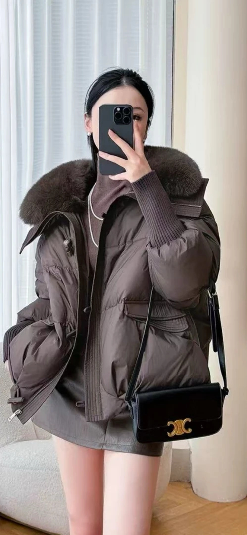 261 高品质面料冬款大码女装鹅绒服