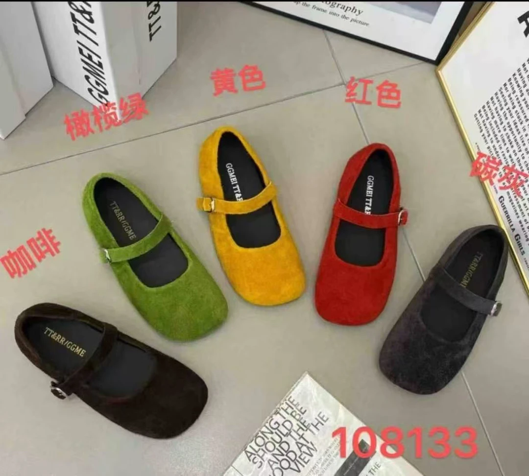 108133透气平底女鞋小皮鞋软底软面休闲舒适女款单鞋