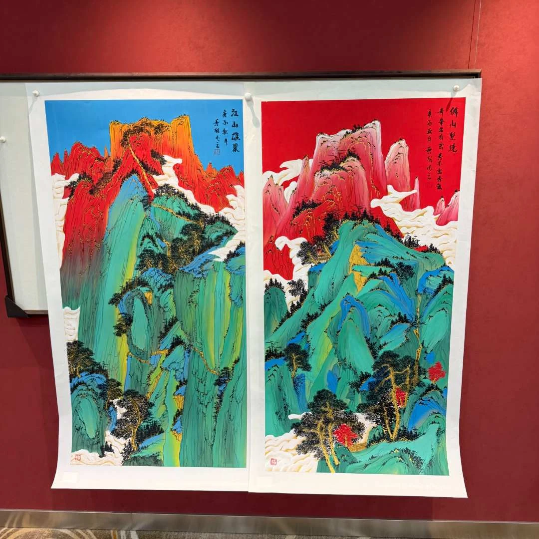 王秀欣-重彩山水-8-国画