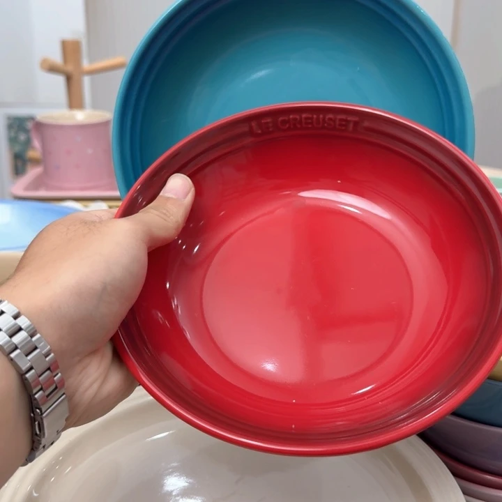 瓷片微瑕2个7英寸燕麦盘