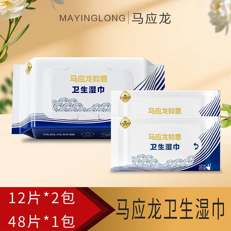 【新人尝鲜】马应龙湿厕纸温和杀菌加厚护理家庭家用一次性湿厕纸