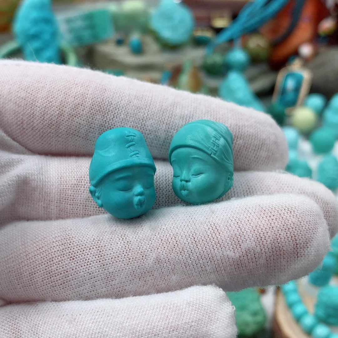 绿松石珠宝奇石未镶嵌