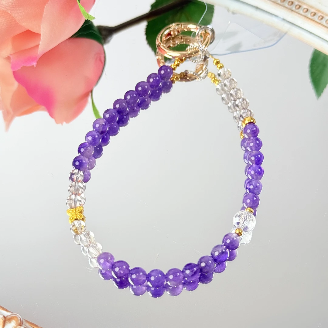 【鬼鬼挂件】紫水晶6mm挂件面小仙多样性发其一