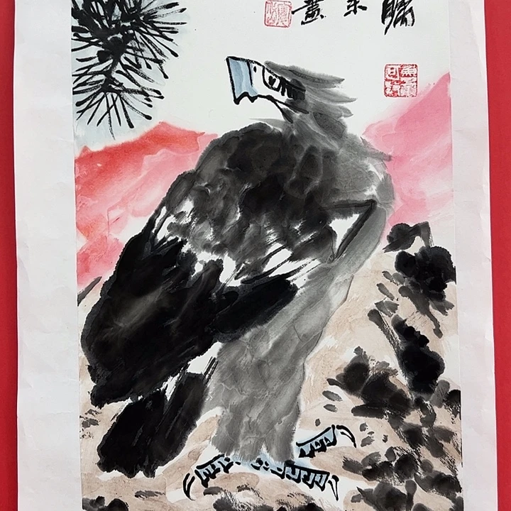 国画孟宪岱办展原作带信息 收藏证书