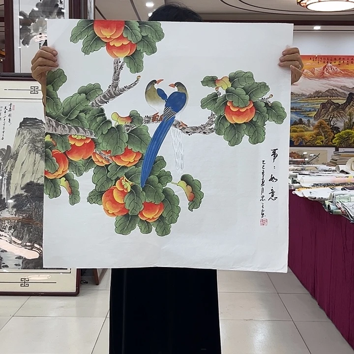 国画纯手绘国画作品