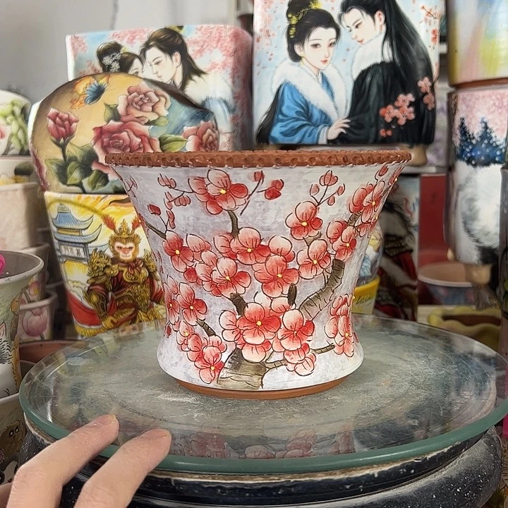 景德镇市手绘花盆性价比超级无敌高
