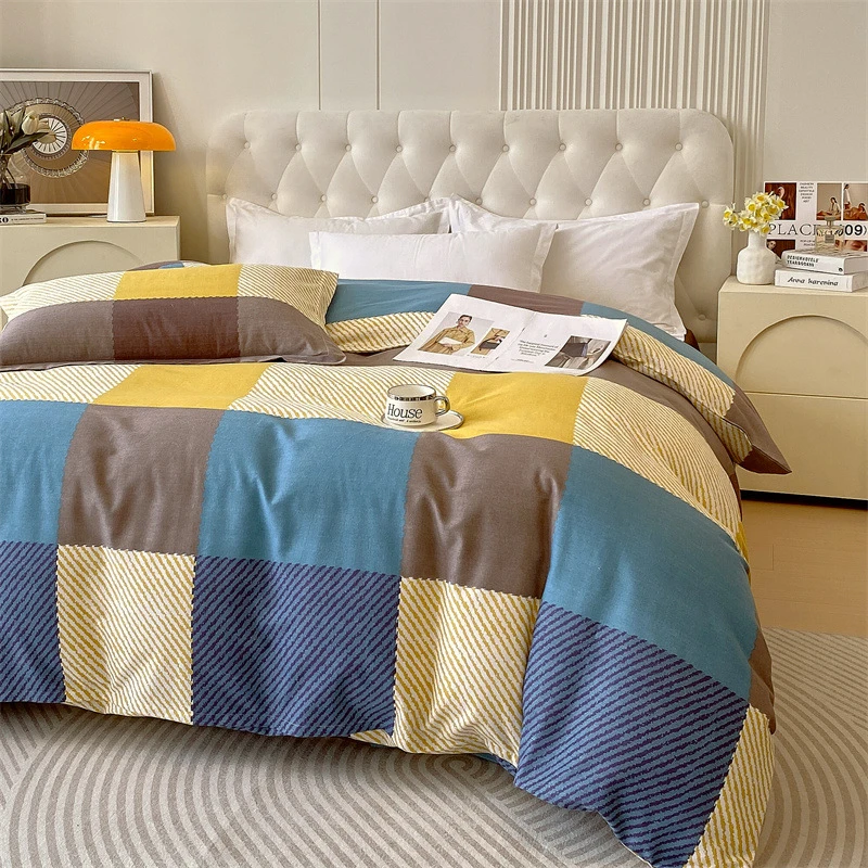 全棉加厚磨毛被套单件斜纹纯棉被罩单人150x200双人200x230被单