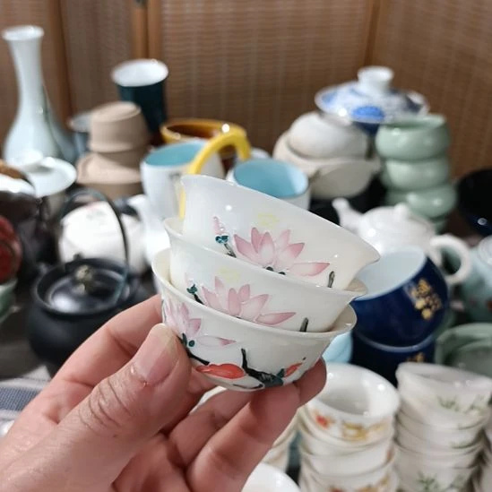 陶瓷盖碗茶杯茶叶罐主人杯