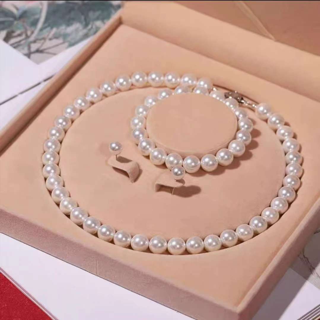 【专属】经典百搭三件套极光白8mm妈妈链项链