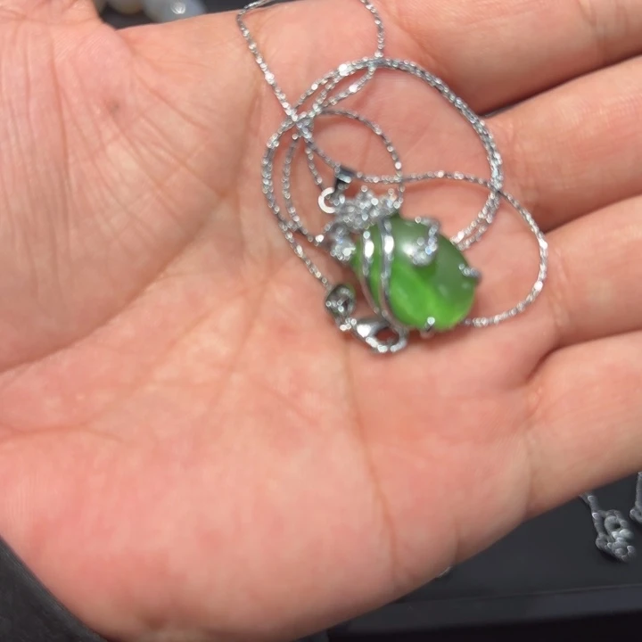 查罗石合金颈饰天然玉石吊坠