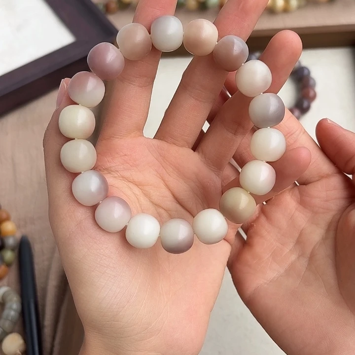 手串菩提根/象牙果卡14手工干磨苹果珠A2