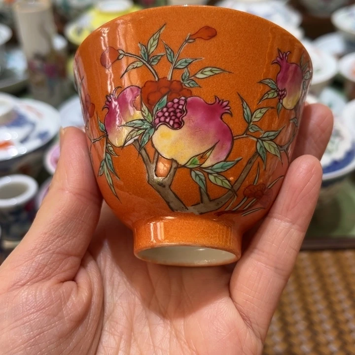 手绘茶杯盖碗陶瓷