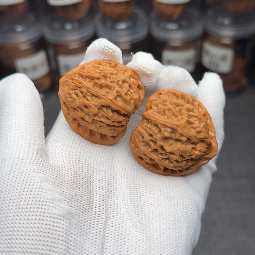 无***忧文玩核桃把件全品金牛