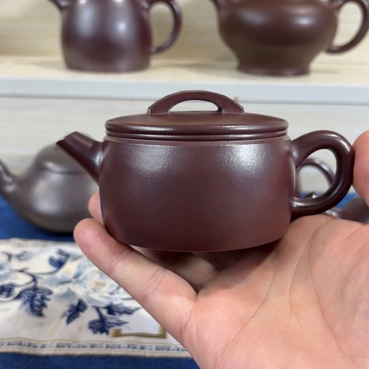 紫砂茶壶s****仔全手工高温龙血砂汉瓦壶