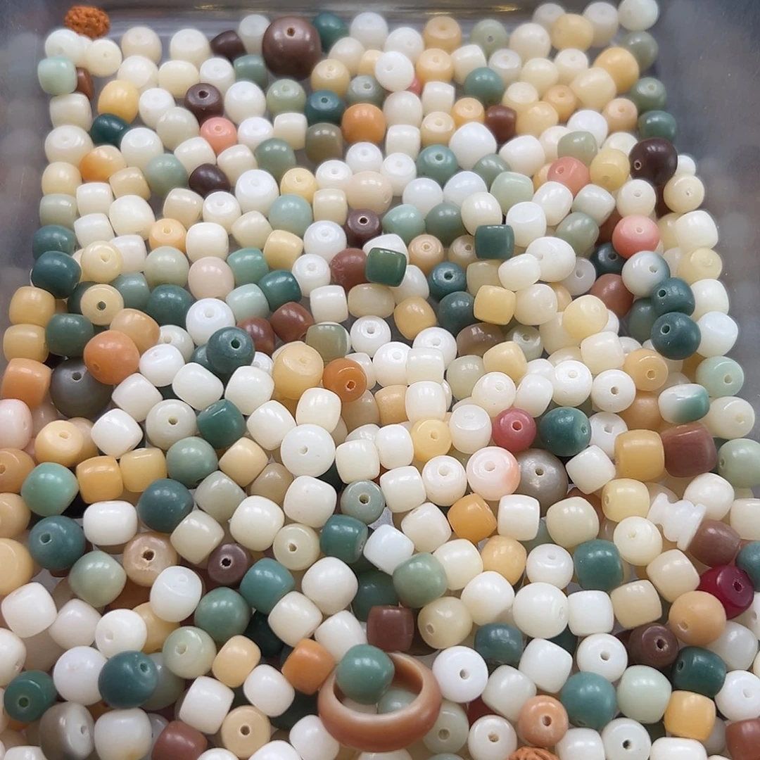 手串菩提根/象牙果微瑕小多宝混600颗