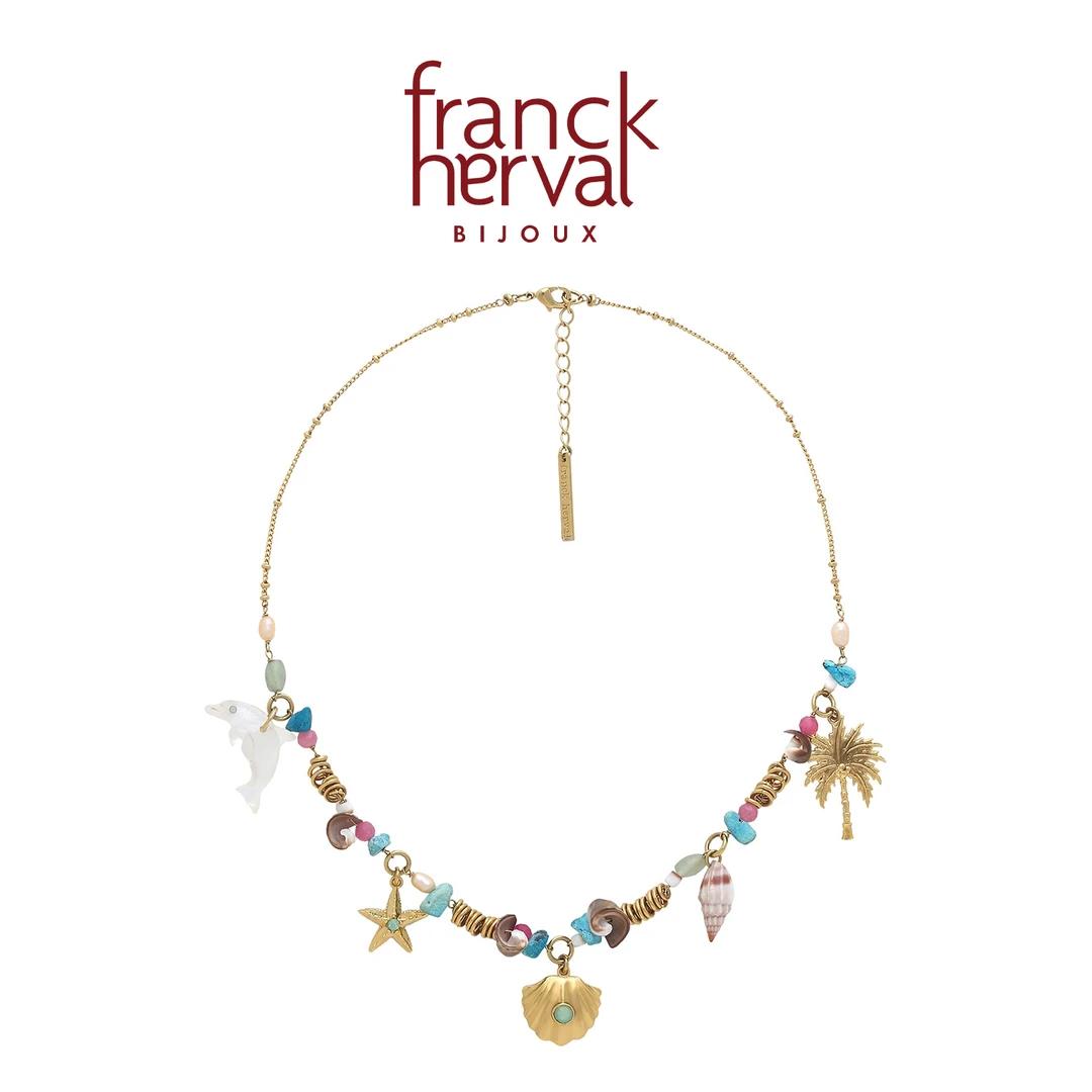 合金项链 法国品牌Franck Herval 凡尔赛系列 奇幻海洋项链彩色