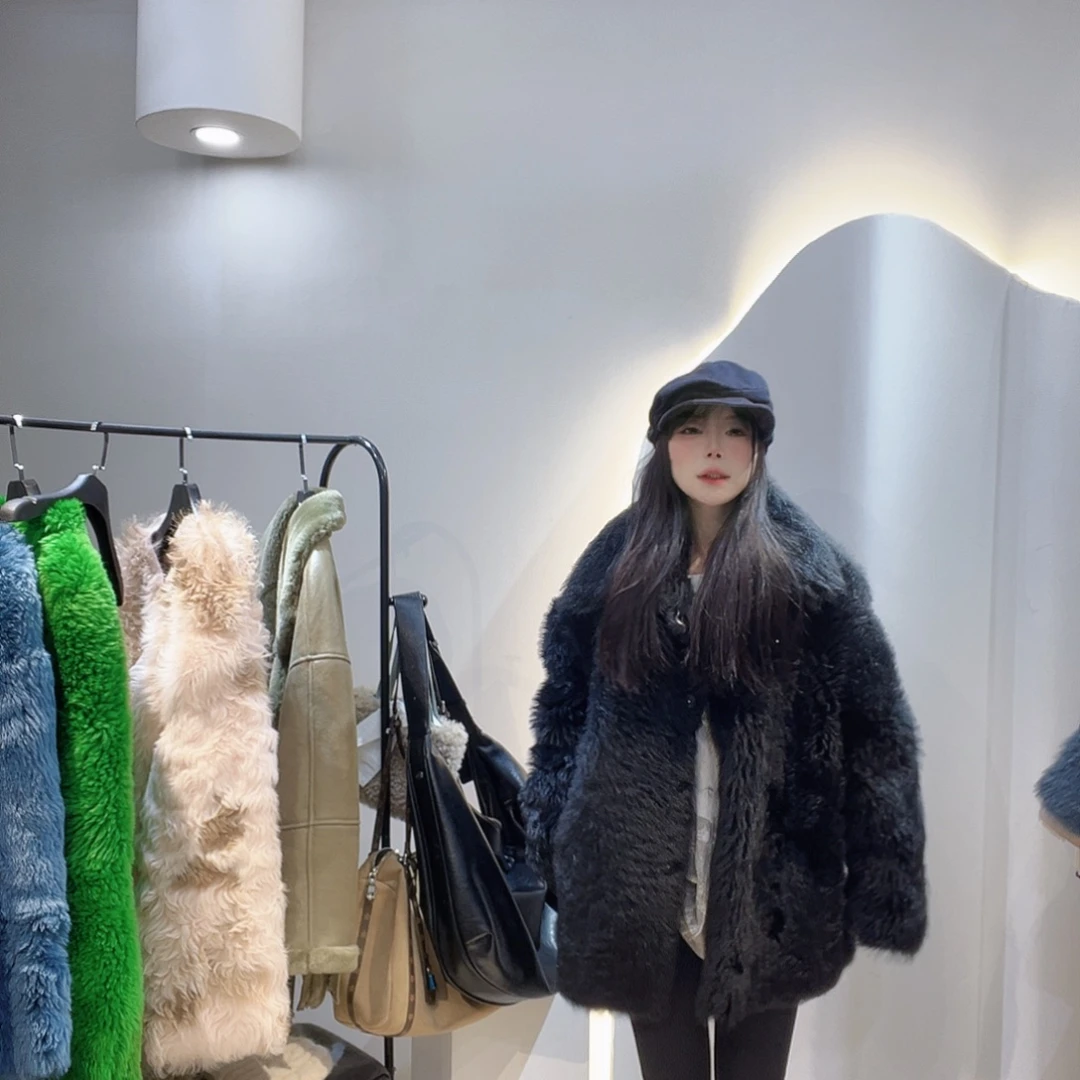 真皮皮毛一体外套222-3278/120斤内