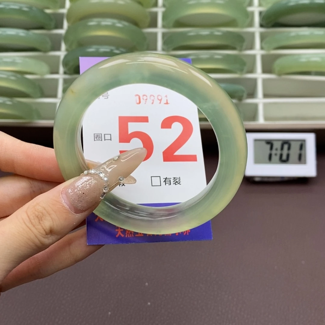 未镶嵌蛇纹石玉手镯