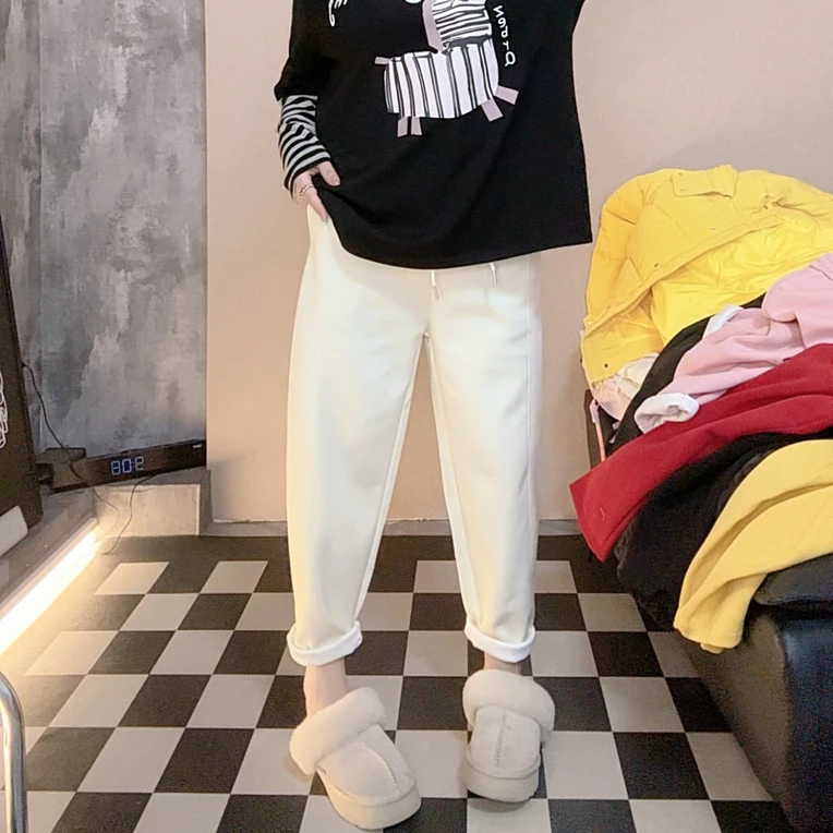 【Dmm】姑奶奶超显瘦大码女裤百搭遮肉休闲大码女裤8890