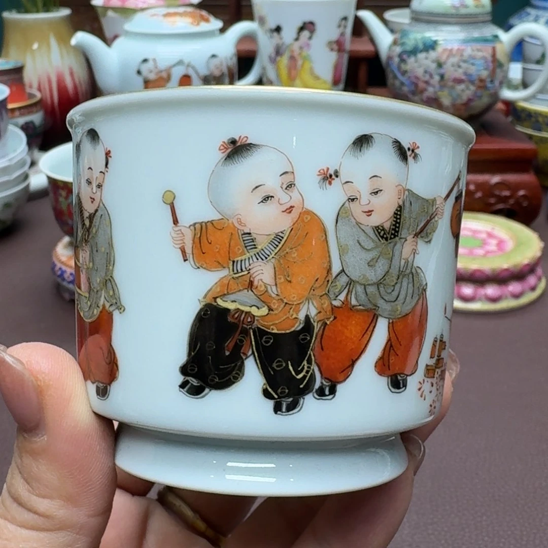 瓷片景德镇仿古手工制作精品展示